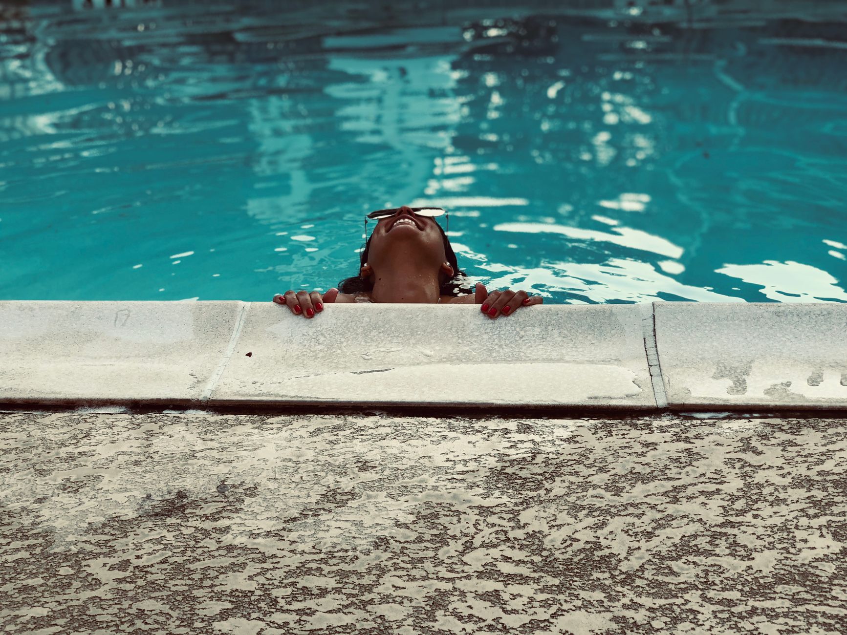 Woman in a bikini by the water