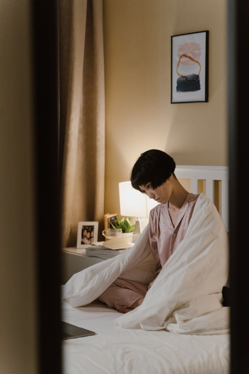 Intimate boudoir setting