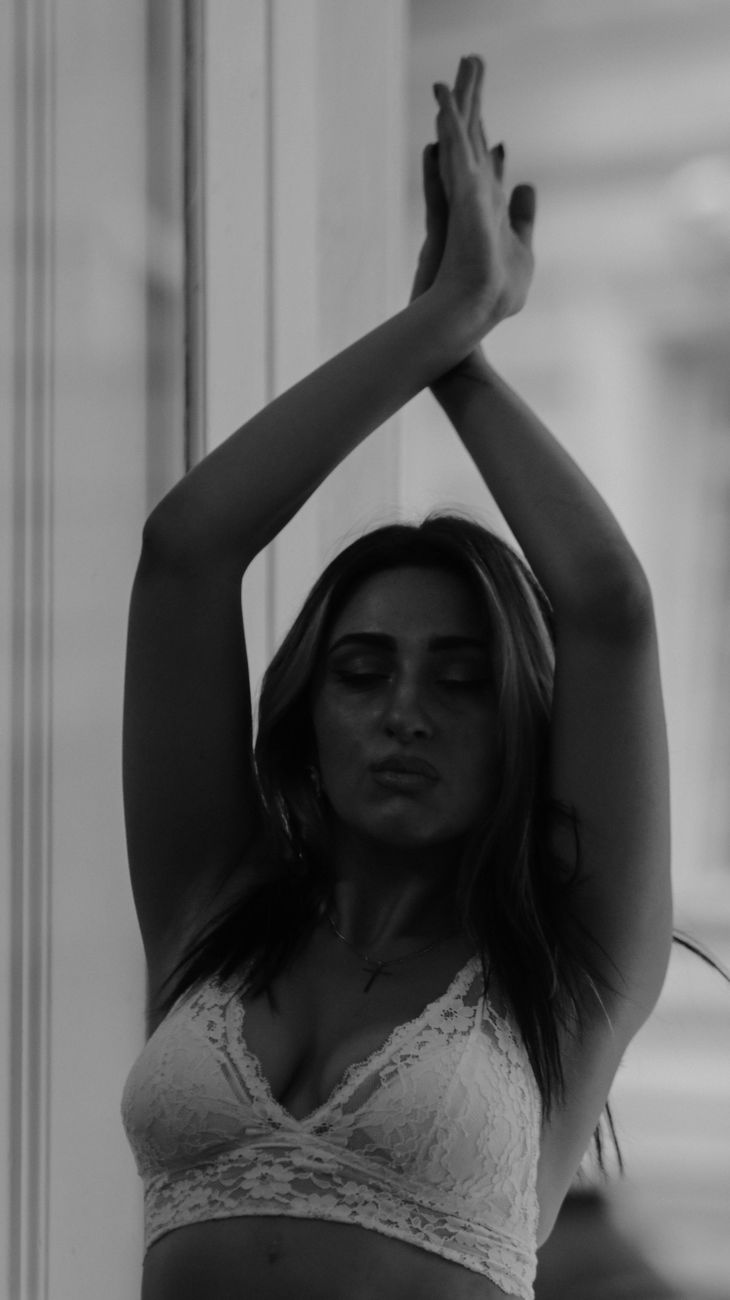Intimate boudoir setting