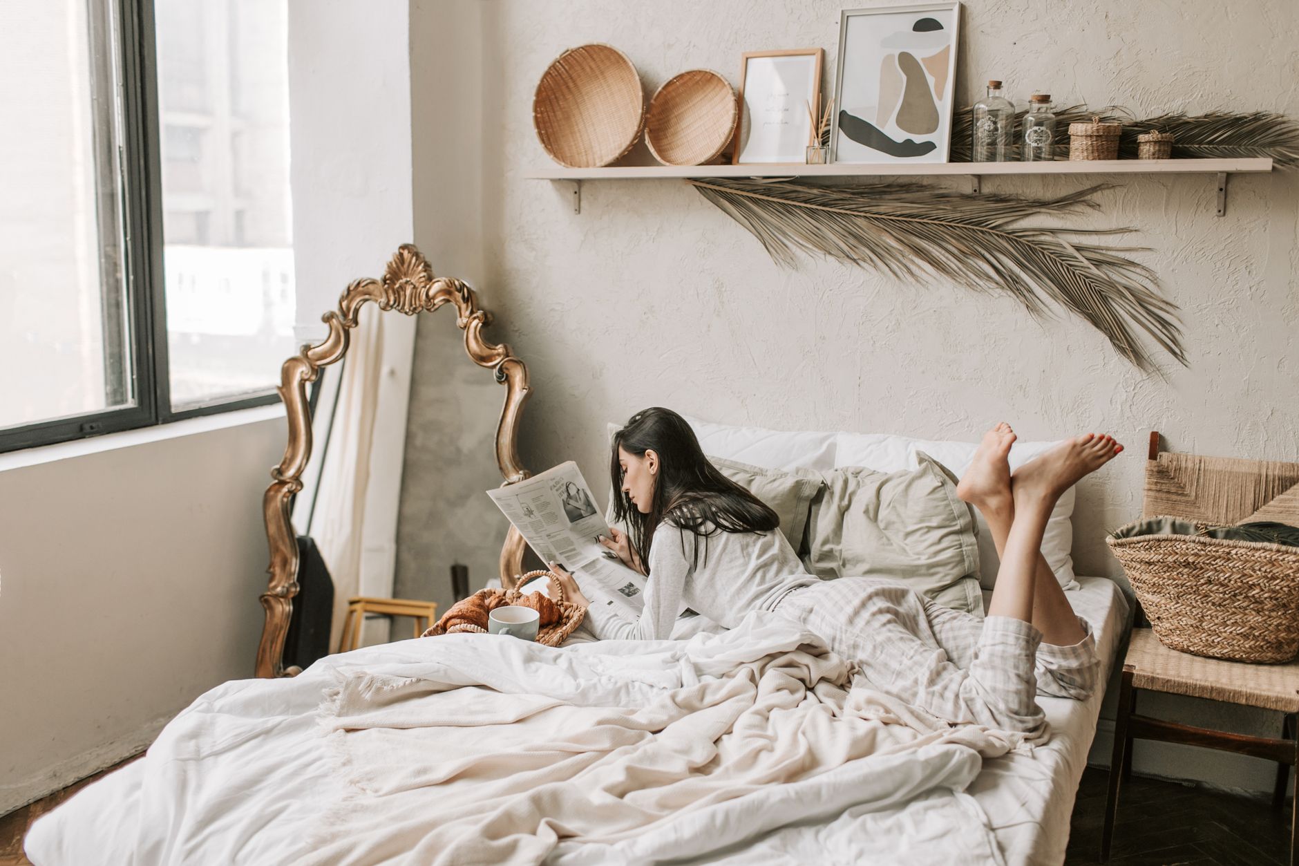 Intimate boudoir setting